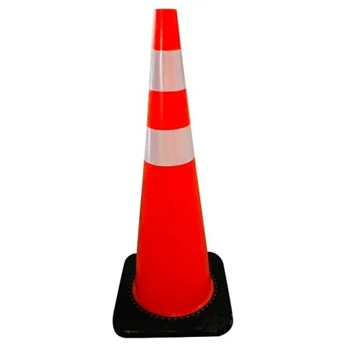 Cono Vial De 90 Cms 2 Cintas Reflectantes Base Pesada