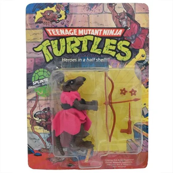 Muñeco Maestro Splinter De Colección Tortugas Ninja Antiguo