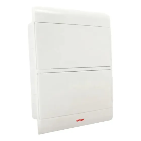 Centro De Embutir Pvc Para 24 Disjuntor Scm24obr Tampa Opaca