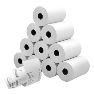 10 Rollos Para Terminal Mercado Pago, Punto Venta Térmico