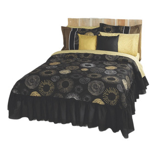 Colcha Zuri Negro King Con 2 Cojin 3 Funda Dec Competition Colcha Zuri Negro King Con 2 Cojin 3 Funda Dec Competition