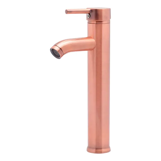 Grifería De Baño Cnx Mzm4114 Color Oro Rosa Y Acabado Cromado