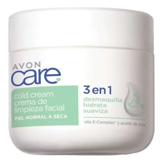 Cold Cream Crema Limpieza Facial 3 En 1 Avon Care 100g