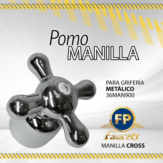 Pomo Fp Para Llave Cromado Cross 36man900 / 09462
