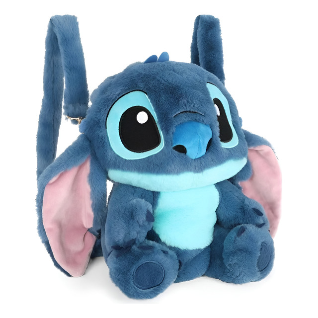 Mochila Feminina Stitch De Pelúcia Com Zíper Cor Azul Luxcel Azul Liso Mochila Feminina Stitch De Pelúcia Com Zíper Cor Azul Luxcel Azul Liso