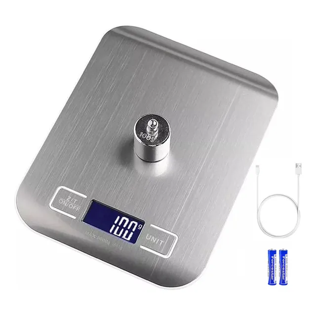 10kg Báscula De Cocina Digital Recargable Por Usb