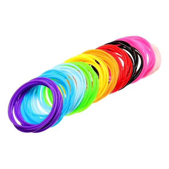 Pulseras De Silicona Multicolores Para Cabello Mujer, 100 Pi
