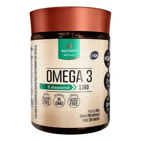 Ômega 3 Pote C/200 Cápsulas Nutrify