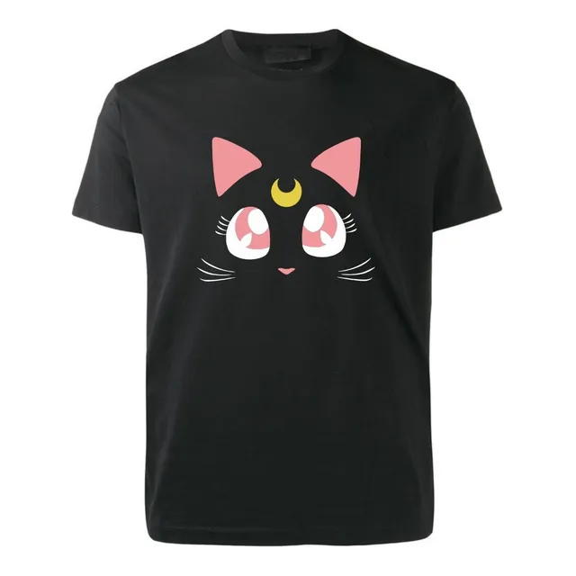 Remera Negra Negra - Sailor Moon - Luna - Anime Serie Tv