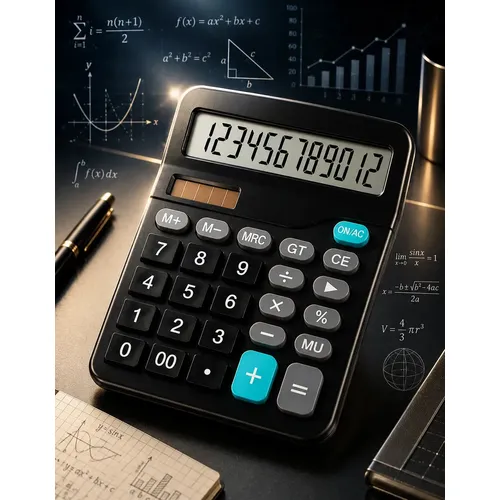 Calculadora De Mesa Comercial Escritório Display 12 Dígitos