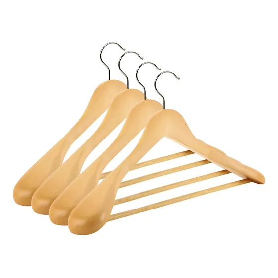 Kit 4 Cabides Executivos Madeira Ombreira Blazers Paramount