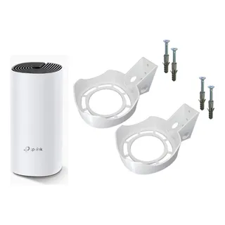 2x Suporte De Parede Roteador Mesh Tp Link Ac Deco M4 E4 2x Suporte De Parede Roteador Mesh Tp Link Ac Deco M4 E4
