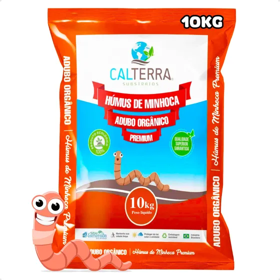 Humus De Minhoca Organico Adubo Substrato Para Terra Plantas