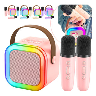 Karaoke Para Niños Con 2 Micrófonos Inalámbricos Con Bocina Karaoke Para Niños Con 2 Micrófonos Inalámbricos Con Bocina