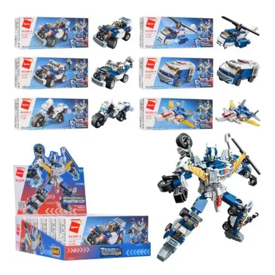 Bloques Para Construir Transformer 6 En 1 Qman