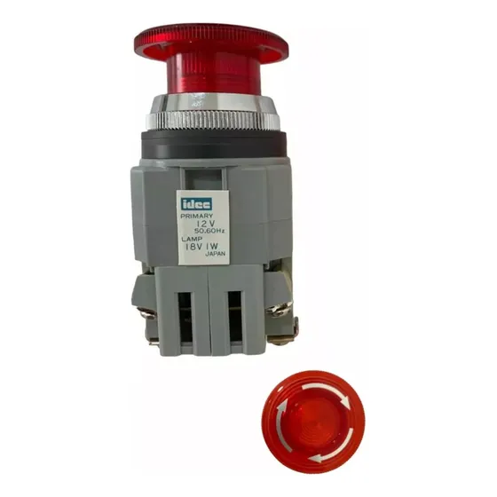Boton Interruptor De Emergencia Idec 12v/60ghz/ Avln38820n R