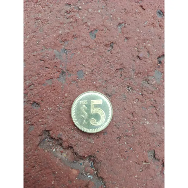 Moneda 5 Pesos Mexicanos 1985