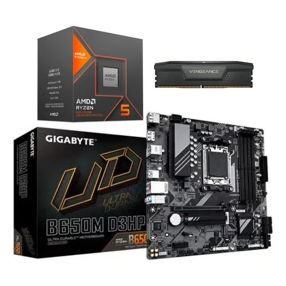 Kit Upgrade Amd Ryzen 5 8600g + B650m D3hp + 16gb 5200mhz