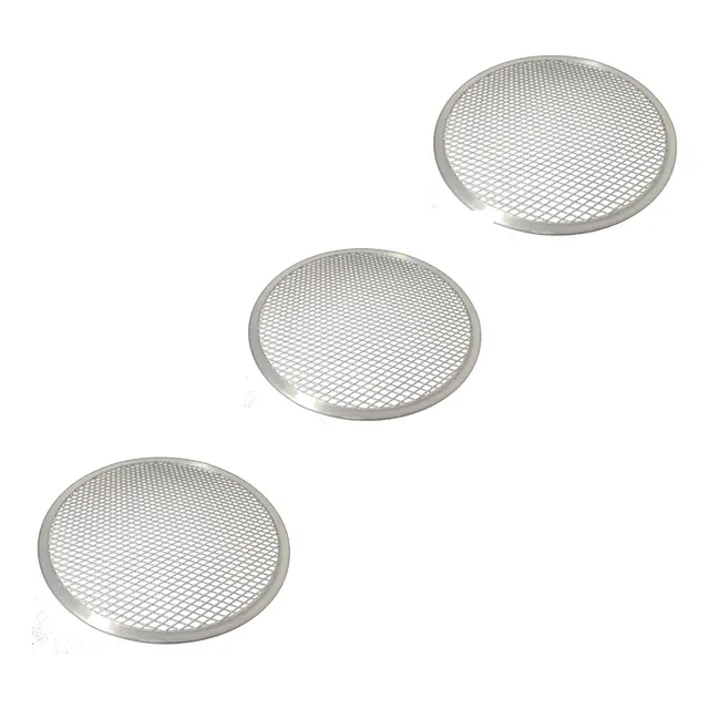 Kit 3 Tela P/ Assar Pizza Mais Rápido Em Alumínio 35cm