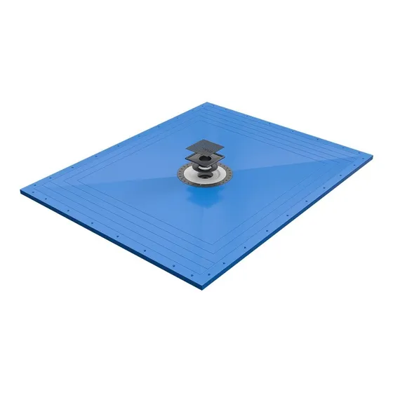 Sistema Ducha Pvc 60 X 48  Bandeja Resistente Al Agua Acero