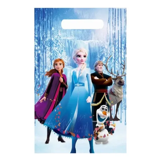 Pack 10 Bolsas De Dulces Cumpleaños Frozen Elsa