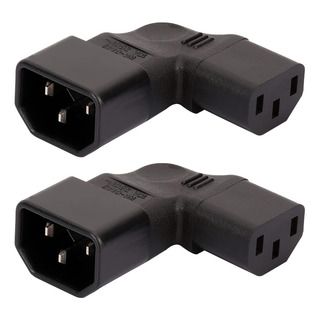 Adaptador Conversor Ac Dracaena Iec 320 C14 Para C13 90° À E Adaptador Conversor Ac Dracaena Iec 320 C14 Para C13 90° À E