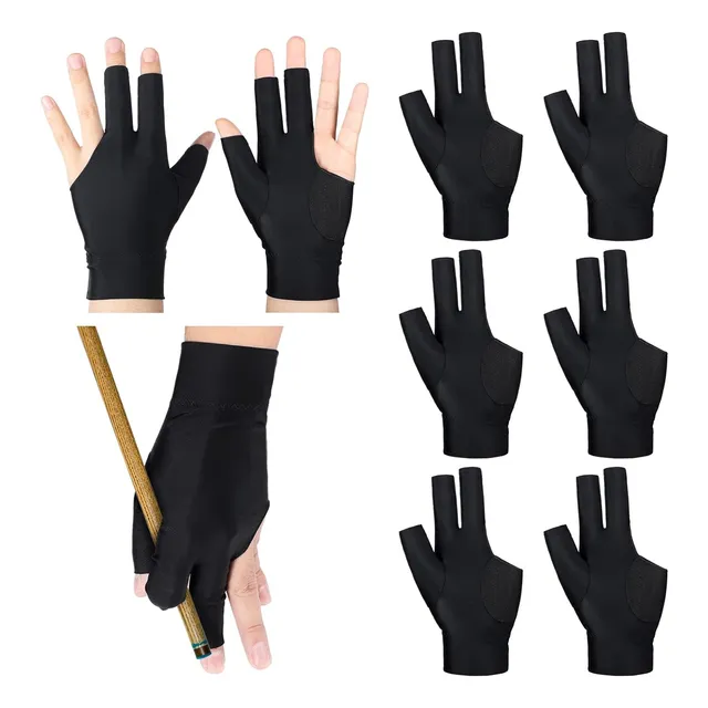 8 Pcs Guantes De Billar De 3 Dedos Tiradores De Mano Iz...