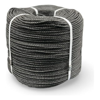 Corda De Nylon Com Anti Uv - 6mm Preta - 1 Kilo - Hortaviva® Corda De Nylon Com Anti Uv - 6mm Preta - 1 Kilo - Hortaviva®