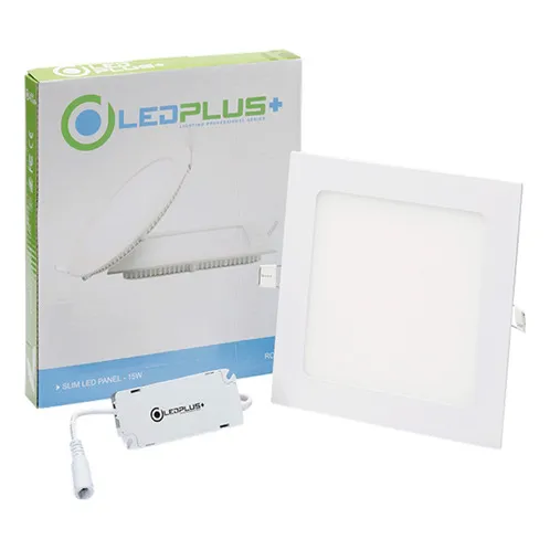 Panel Led 6w Empotrar Luz Blanca 6500k Cuadrada Ledplus