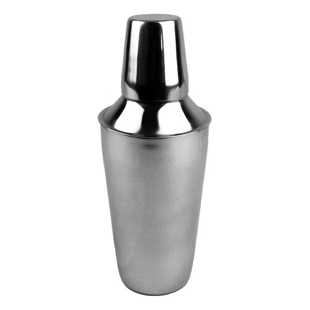 Shaker Coctelero Mezclador Medio Litro Color Plateado