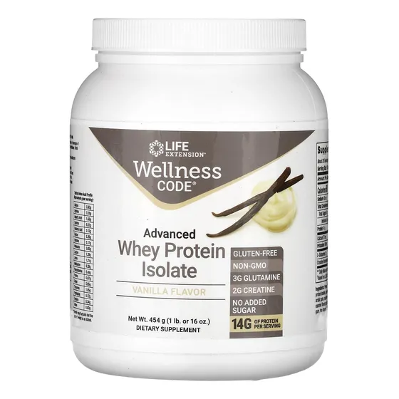Whey Protein Isolate Life Extension Wellness Code 454 G