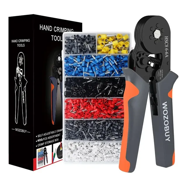 Ponchadora Terminales Electricos Pin Hueca Crimpadora 400 Pc