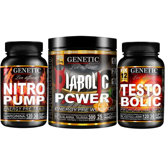 Anabol 3 Preentreno Aumenta Testo Prohormonal Vigor Genetic