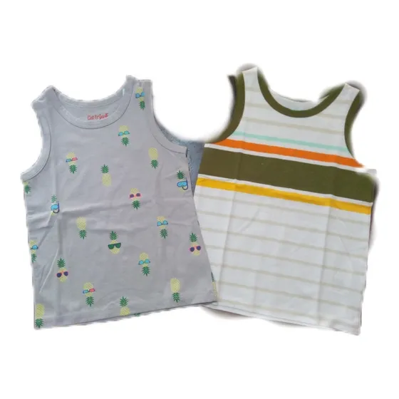 Set De 2 Franelillas Para Niño. Marca Cat & Jack. Talla 18 M