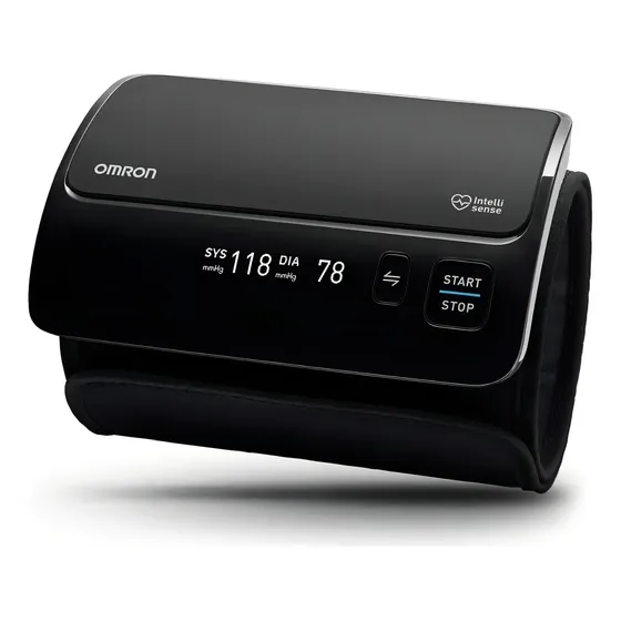 Toma presión digital de brazo automático Omron HEM-7600T negro | Cuotas sin interés