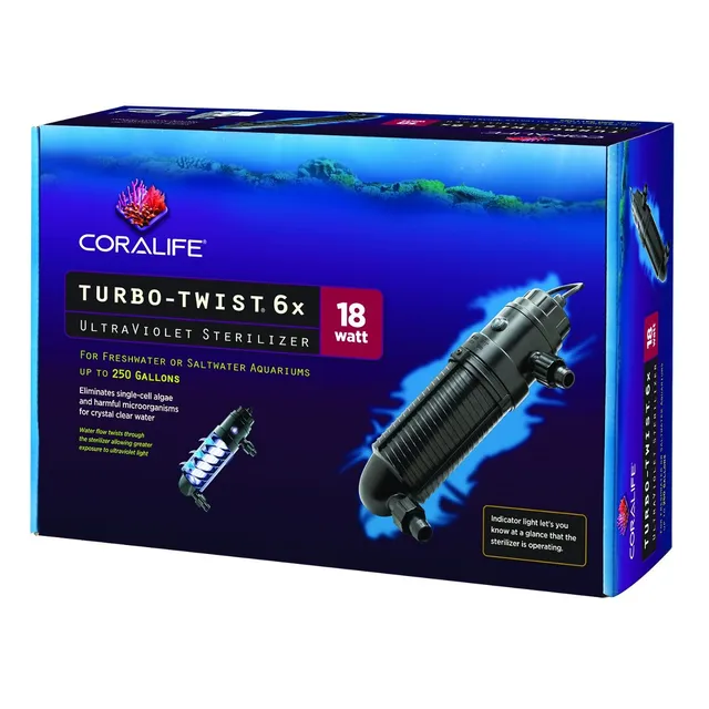 Coralife Lámpara Uv Acuarios Fuentes 18 Watt