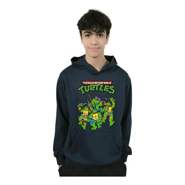Polerón Canguro Capucha Tortugas Ninjas Comic Cod 003