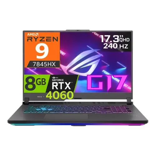Asus Rog Strix G17 Ryzen 7 7845hx 16gb 1tb 17.3' Wqhd 240hz Color Negro G713PV (Nuevo con caja abierta) | Cuotas sin interés