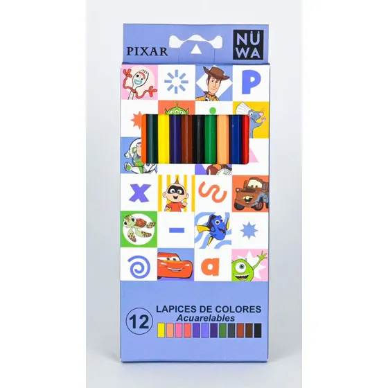 Lapices Acuarelables Disney X12 - Pixar Toy Story - Nuwa