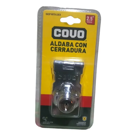 Aldaba Pasador Con Cerradura 2-1/2 2 Llaves