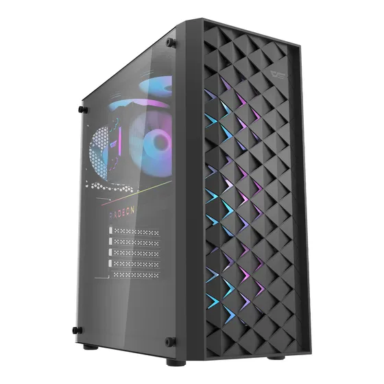 Gabinete Gamer Darkflash Dk351 Atx 4 Fans Rgb Incluidos