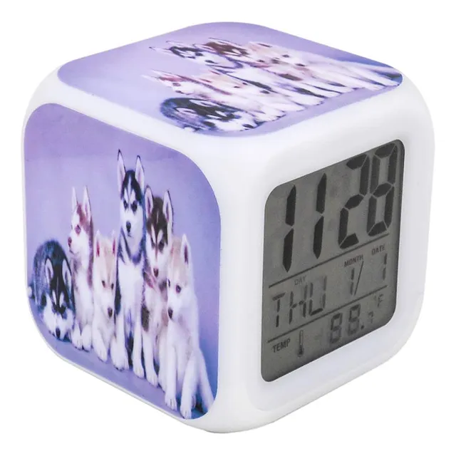 Reloj Despertador Digital Luz Led Para Niño Adolescente 3 