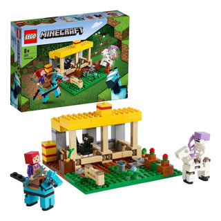 Brinquedo Lego Minecraft The Horse Stable 21171 Com 241 Peça Brinquedo Lego Minecraft The Horse Stable 21171 Com 241 Peça