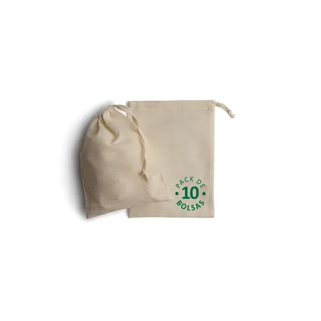 Bolsa Eco Sublimable Lienzo 15x20 Cm, Cinta Hilera X 10 Un