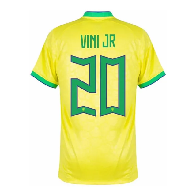 Camiseta Local 22/23 De Selección De Brasil Vini Jr Dri-fit