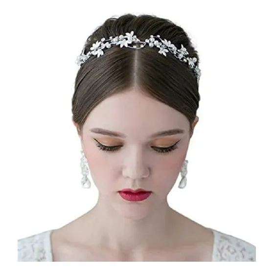 Corona Tiara  Flexible Tocado Para Novia / Quinceañeras