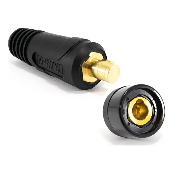 2x  Conectores Borne Soldadora Macho Hembra 13mm 315a