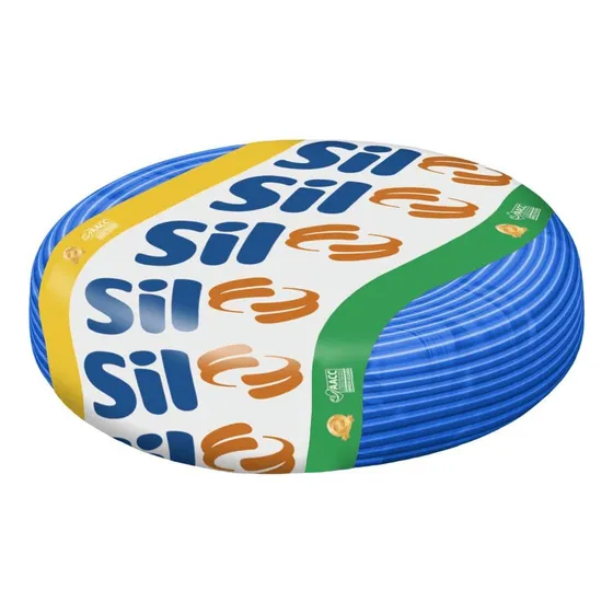 Cabo Flexível 10mm 100metros Azul 750v Sil Fios