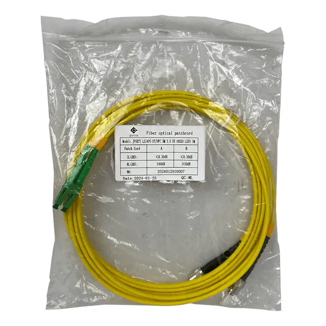 3mt Sm Lc/apc-st/upc Monomodo Sm Duplex Jumper Cable Fibra 3
