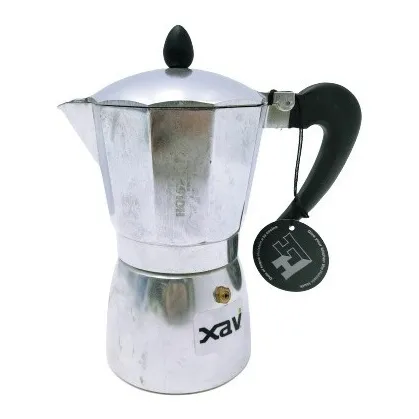 Cafetera Greca Aluminio 6 Tazas Cafe Expres Holstein D. 5818